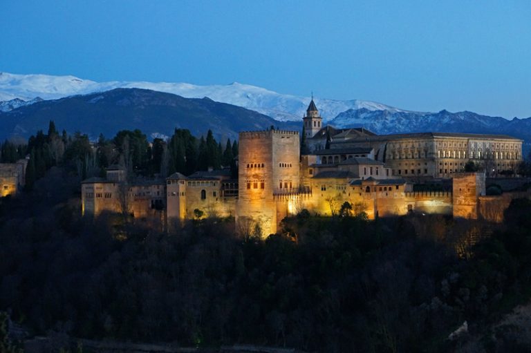 Alhambra at night time